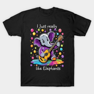 Jazzy Elephant Serenade Birthday T-Shirt